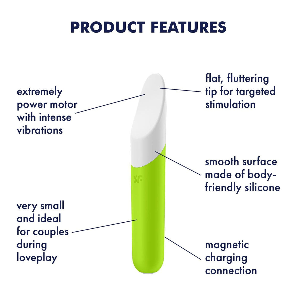 Satisfyer - Ultra Power Bullet 7 Vibrator (Green) STF1192 CherryAffairs