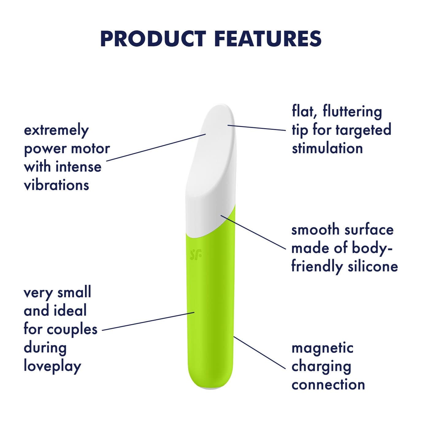 Satisfyer - Ultra Power Bullet 7 Vibrator (Green) STF1192 CherryAffairs