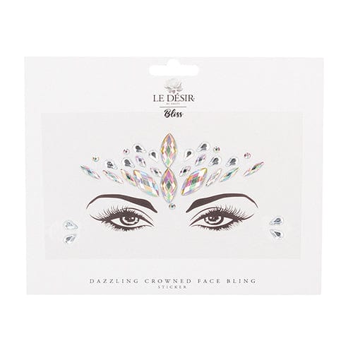 Shots - Le Desir Bliss Dazzling Crowned Face Bling Sticker Dressing Accessories O/S (Multi Colour) ST1034 CherryAffairs
