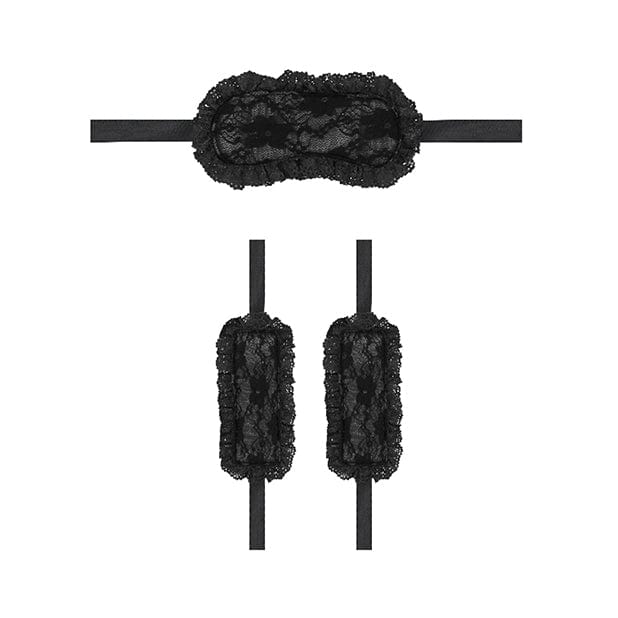 Shots - Ouch BDSM Beginners Introductory Bondage Kit #7 (Black) ST1044 CherryAffairs