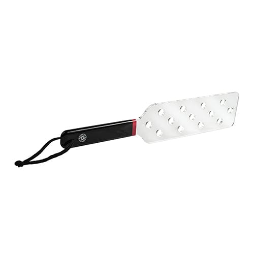 Sportsheets - Saffron BDSM Acrylic Spanker (Clear/Black) SS1066 CherryAffairs