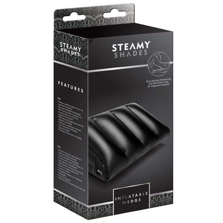 Steamy Shades - Inflatable Wedge Sex Furniture (Black) SMS1002 CherryAffairs