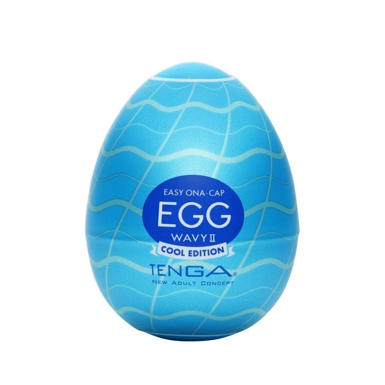 Tenga - Masturbator Egg Wavy 2 Cool Edition (Blue) TE1198 CherryAffairs