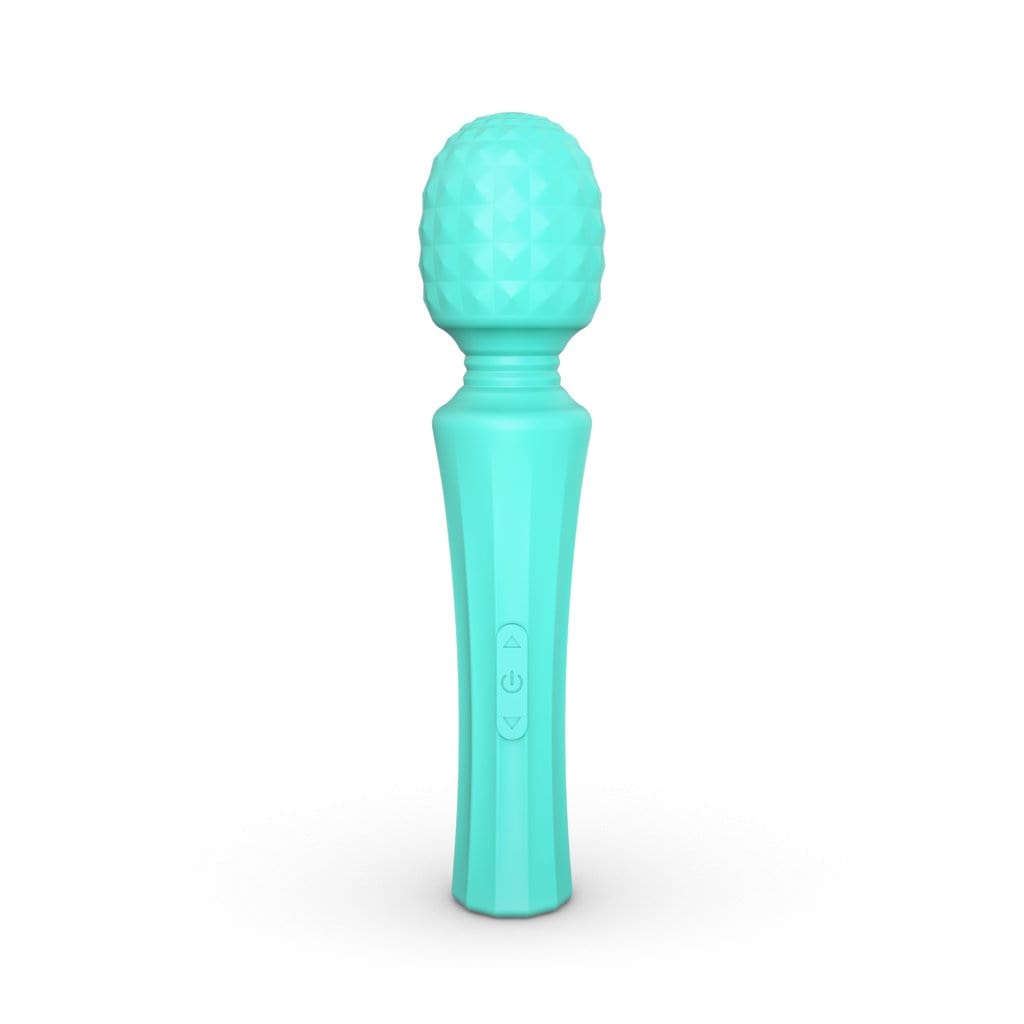 Tracy's Dog - Seaquake Silicone Bumps Wand Massager (Blue) TRD1022 CherryAffairs