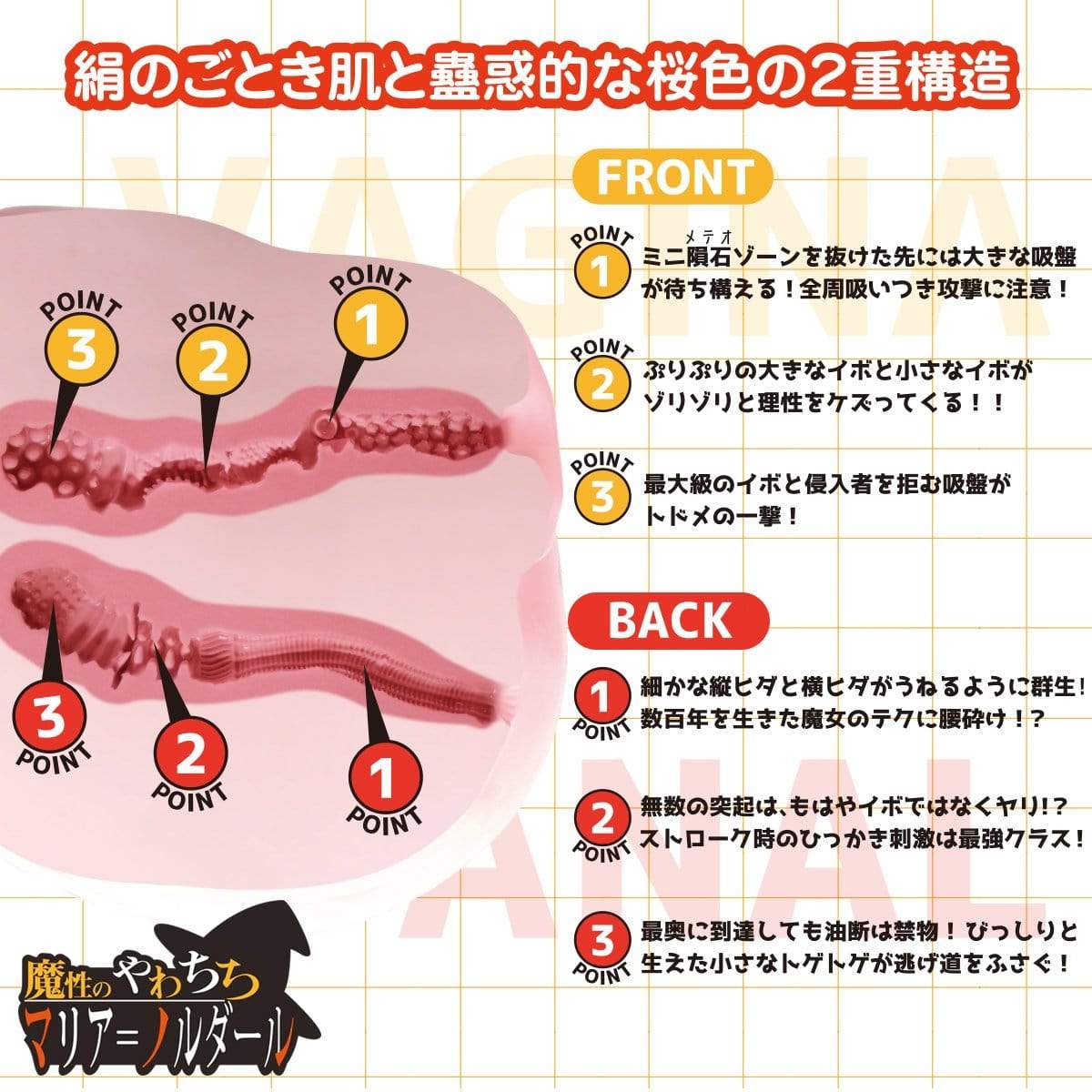 Wild One - Real Body 3D Bone System Vampire Maria Doll 7kg (Beige) WO1008 CherryAffairs