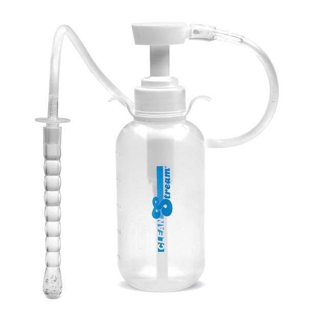 XR - Cleanstream Pump Action Enema Bottle with Nozzle (Clear)    Anal Douche (Non Vibration)