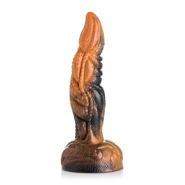 XR - Creature Cocks Ravager Rippled Tentacle Silicone Dildo (Orange/Black) XR1049 CherryAffairs