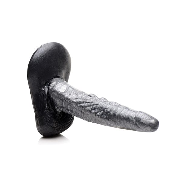 XR - Creature Cocks The Gargoyle Rock Hard Silicone Dildo (Silver/Black) XR1045 CherryAffairs
