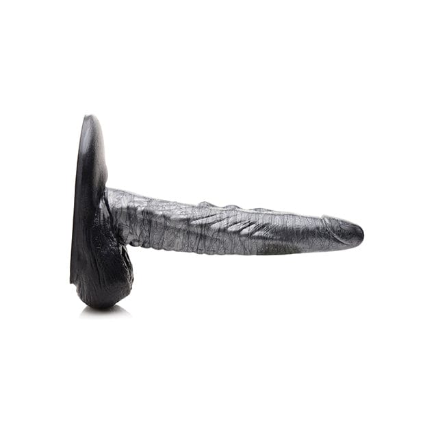 XR - Creature Cocks The Gargoyle Rock Hard Silicone Dildo (Silver/Black) XR1045 CherryAffairs