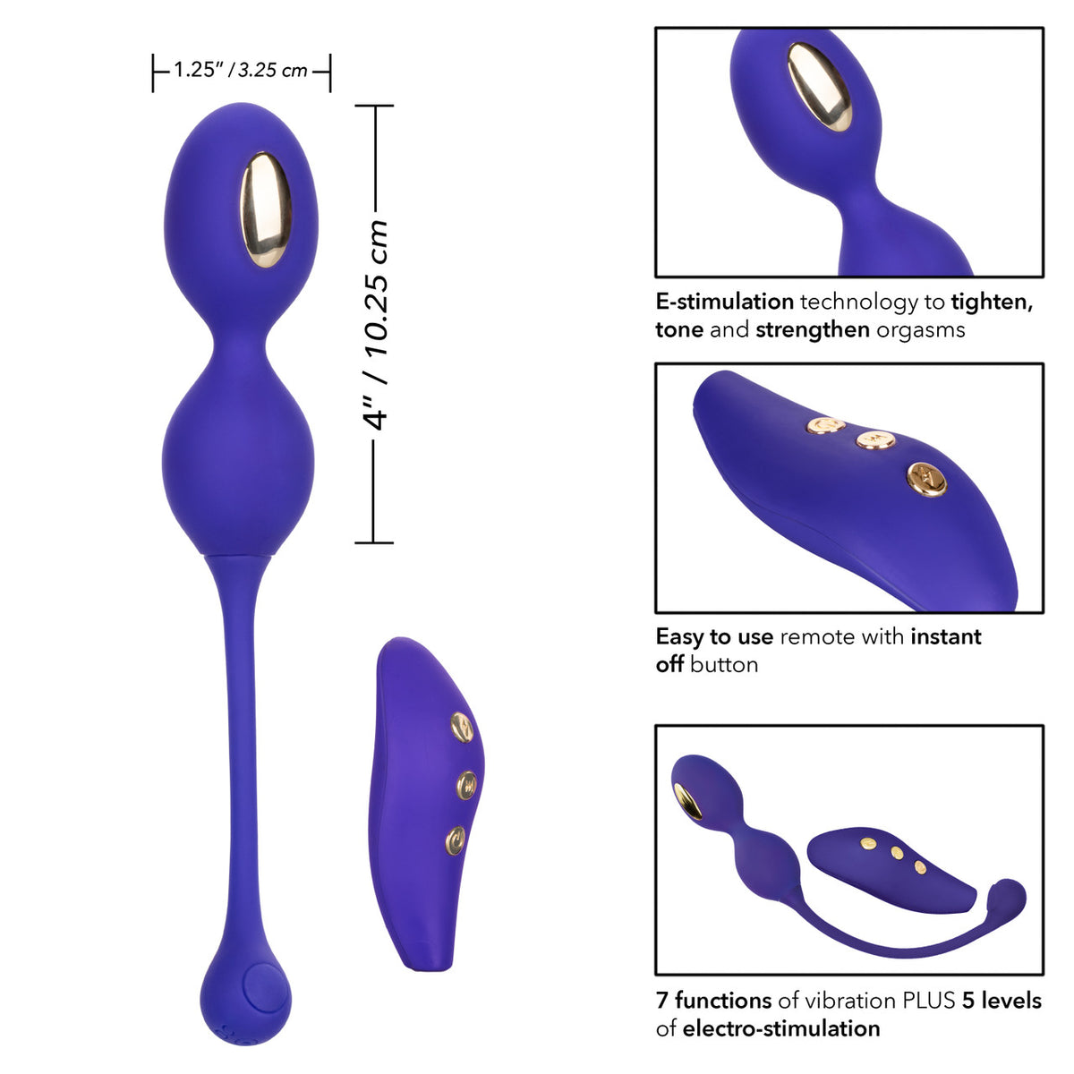 CalExotics - Impulse Remote Dual Kegel eStim Pelvic Floor Exerciser