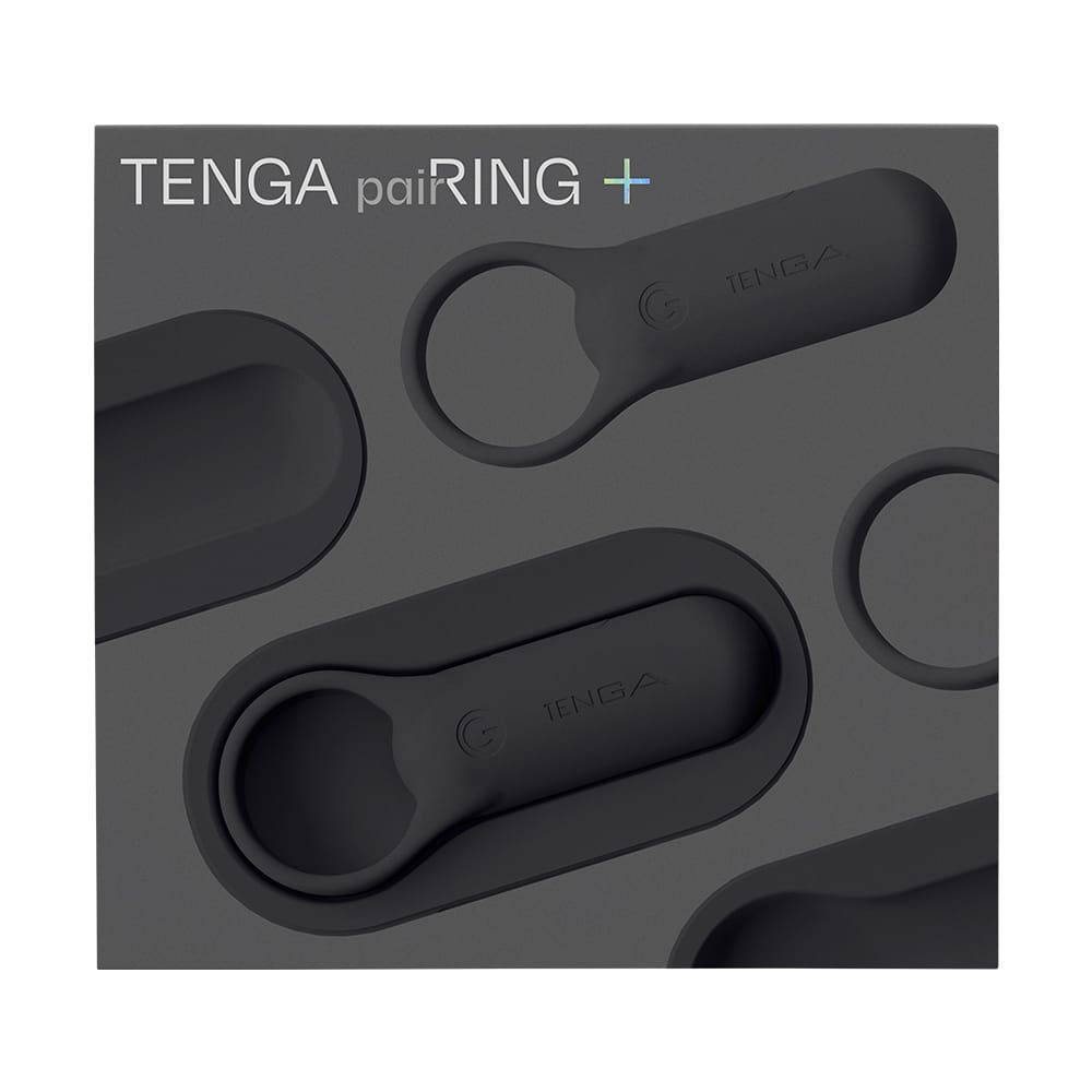 Tenga - Pairing Plus Vibrating Silicone Cock Ring CherryAffairs
