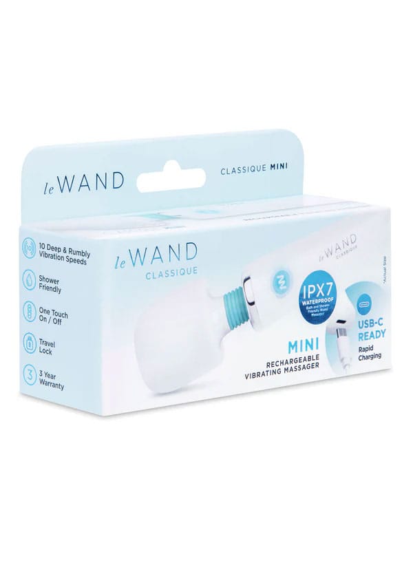 Le Wand - Classique Mini Wand Massager (White) LW1008 CherryAffairs
