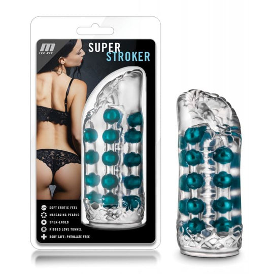 Blush Novelties - M for Men Super Textured Masturbator (Clear)