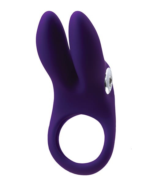 VeDO - Sexy Bunny Rechargeable Vibrating Cock Ring (Purple) - Purple