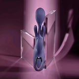 Evolved - Bow Down Rechargeable Rabbit Vibrator (Purple)