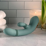 Evolved - Rub Me Tender Rechargeable Rabbit Vibrator (Green)