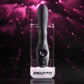 Evolved - Black Magic Rechargeable Dual-Stimulation Vibrator (Black) EV1218 CherryAffairs
