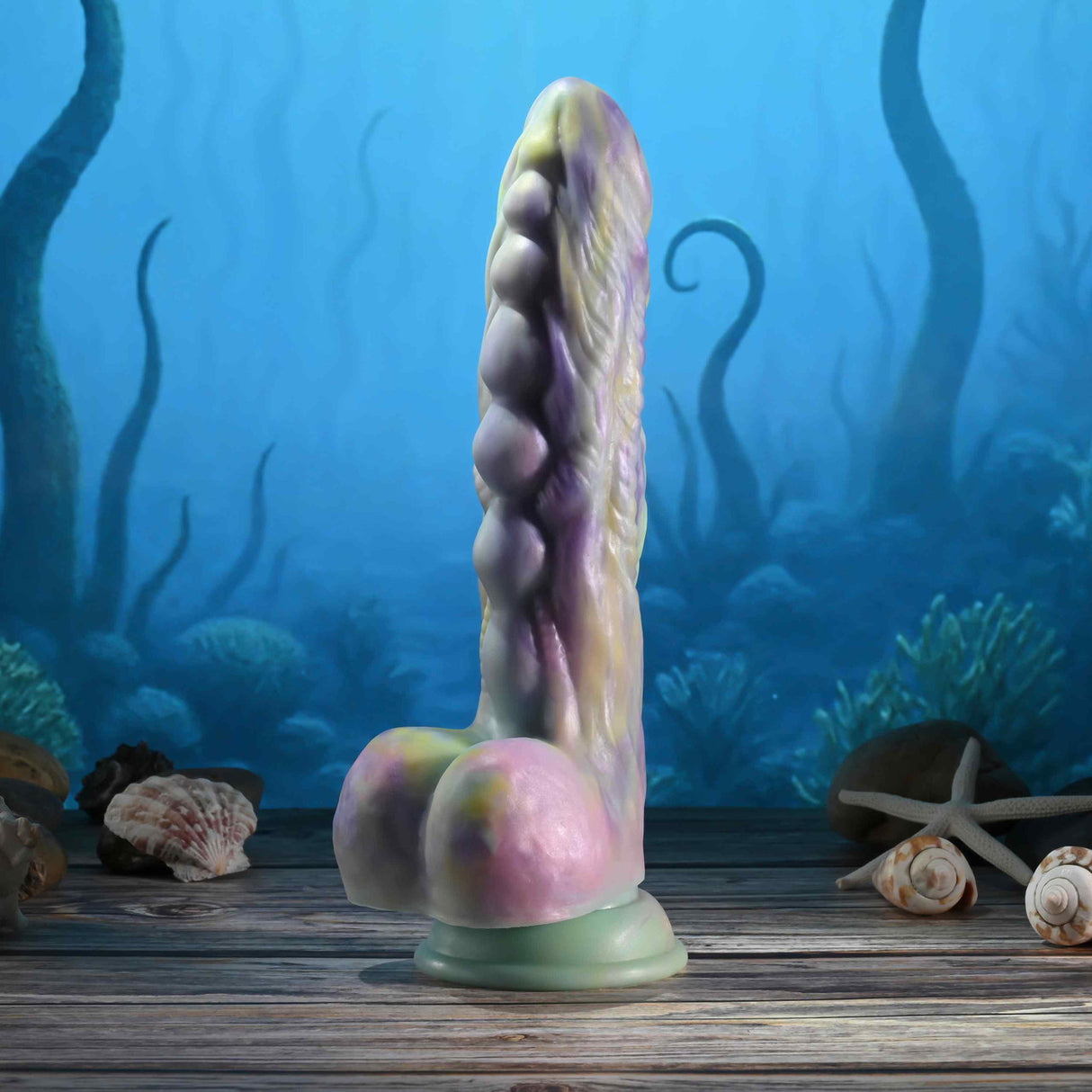 Gender X - Monster’s Ball Remote-Controlled Thrusting Fantasy Dildo (Multi Colour)