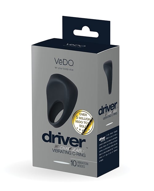 VeDO - Driver 可充电振动阴茎环（黑色）