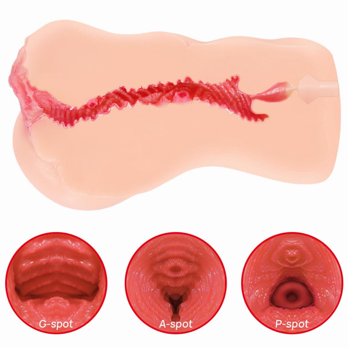 Kokos - Onahole Edition 001 Double Layer By Adel Masturbator (Beige) KK1066 CherryAffairs