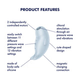 Satisfyer - Seal You Soon Clitoral Air Stimulator (Blue) STF1333 CherryAffairs