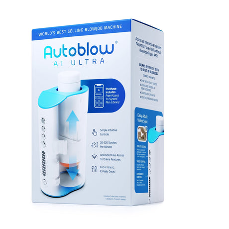 Autoblow -  AI Ultra Machine Hands Free Masturbator (White) AB1025 CherryAffairs