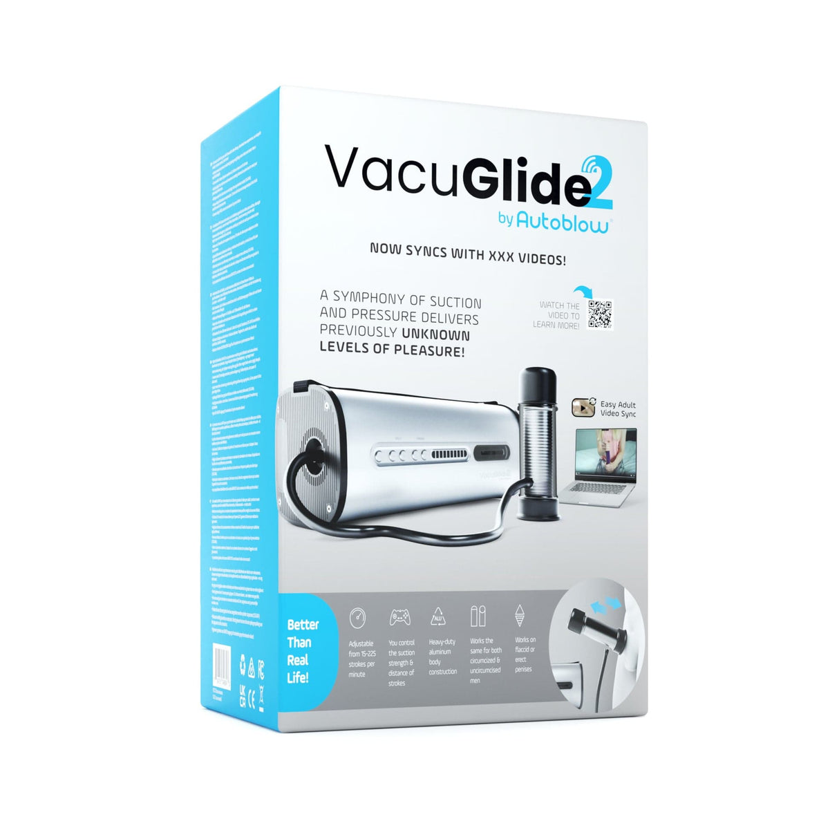 Autoblow - Vacuglide 2 by Autoblow: Suction-Aided Milking Machine (Silver) AB1033 CherryAffairs