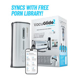 Autoblow - Vacuglide 2 by Autoblow: Suction-Aided Milking Machine (Silver) AB1033 CherryAffairs