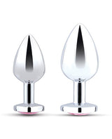 B-Vibe - Jewel Heart Metal Anal Plug Training Set (Silver) BV1025 CherryAffairs