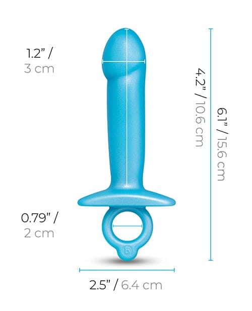 B-Vibe - Lil Dil Silicone Anal Dildo (Beige) BV1035 CherryAffairs