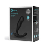 B Vibe - Rocker Plug Weighted Anal Plug (Black) BV1021 CherryAffairs