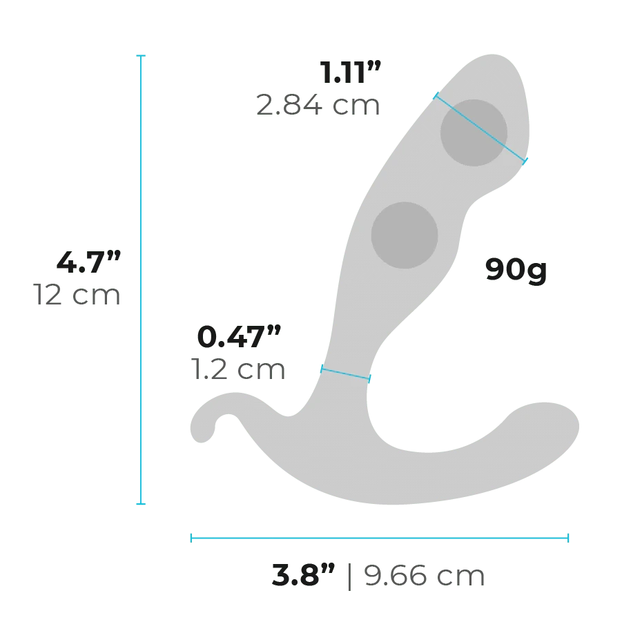 B Vibe - Rocker Plug Weighted Anal Plug (Black) BV1021 CherryAffairs