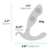 B Vibe - Rocker Plug Weighted Anal Plug (Black) BV1021 CherryAffairs