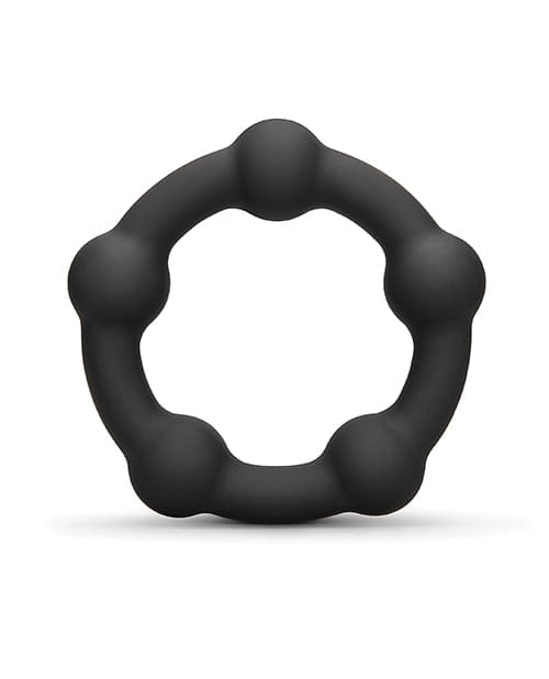 B-Vibe - Snug Silicone Cock Ring Collection (Black) CherryAffairs