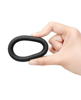 B-Vibe - Snug Silicone Cock Ring Collection (Black) CherryAffairs