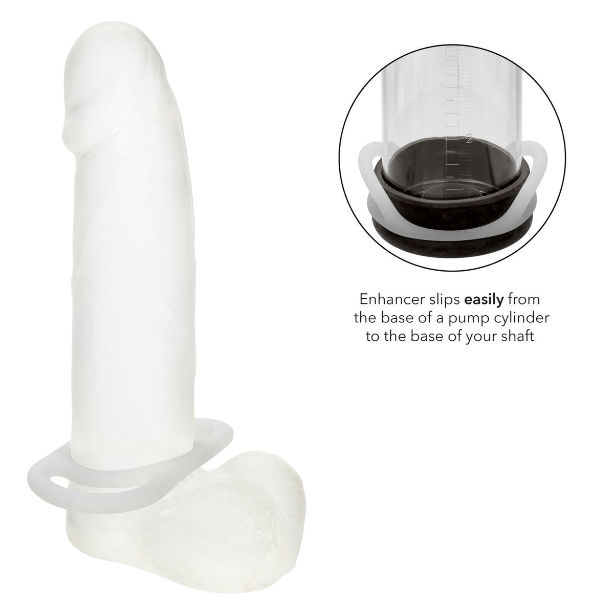CalExotics - Alpha Liquid Silicone Commander Pump Transfer Ring (Beige) – product view 8
