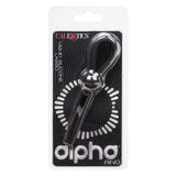 CalExotics - Alpha Liquid Silicone Adjustable Lasso Cock Ring (Black) – product view 3