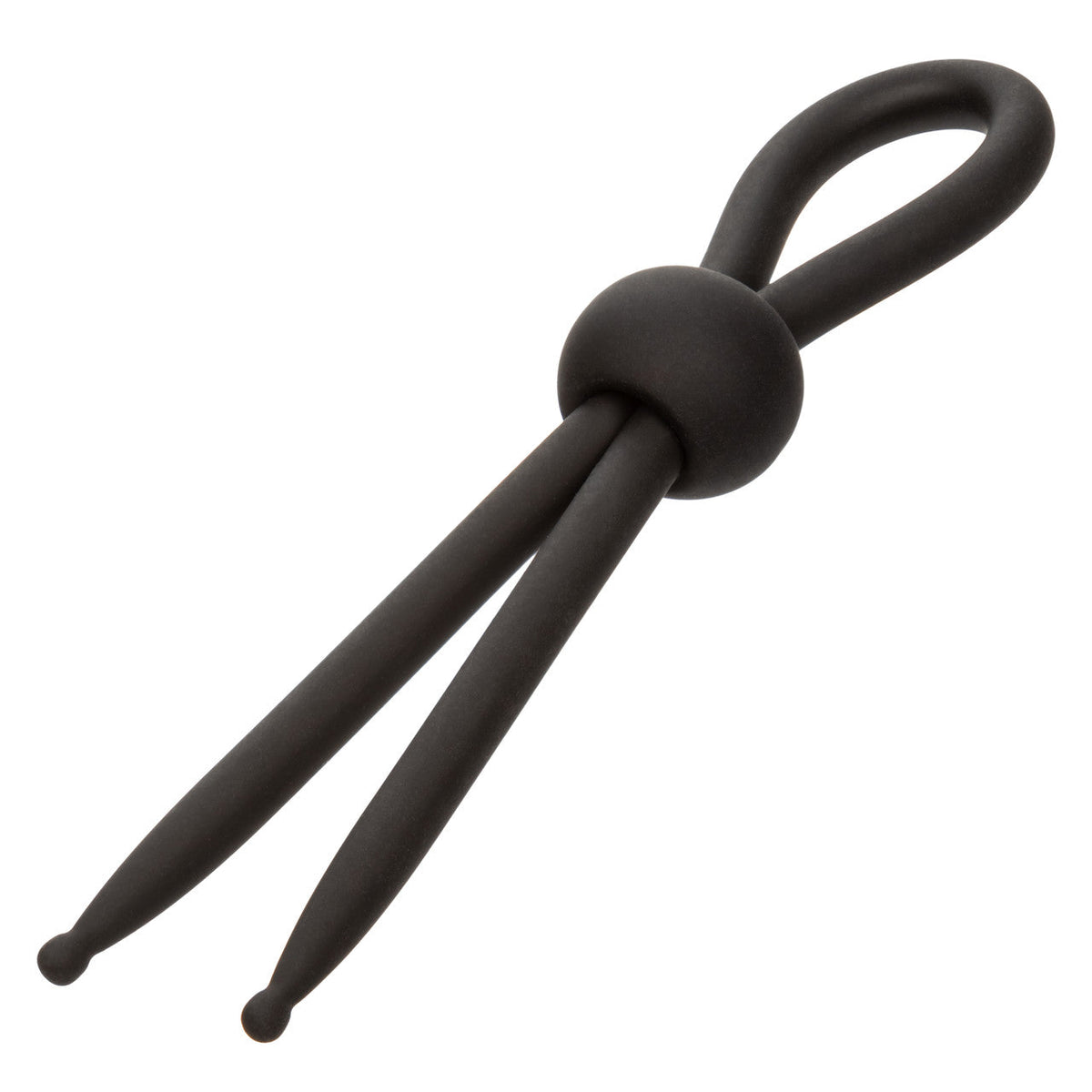 CalExotics - Alpha Liquid Silicone Adjustable Lasso Cock Ring (Black) – product view 9