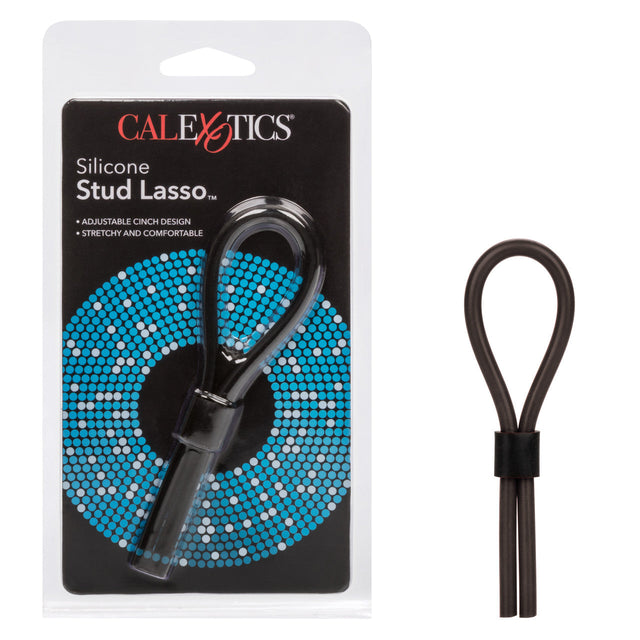 CalExotics - Silicone Stud Adjustable Lasso Cock Ring (Black) – product image