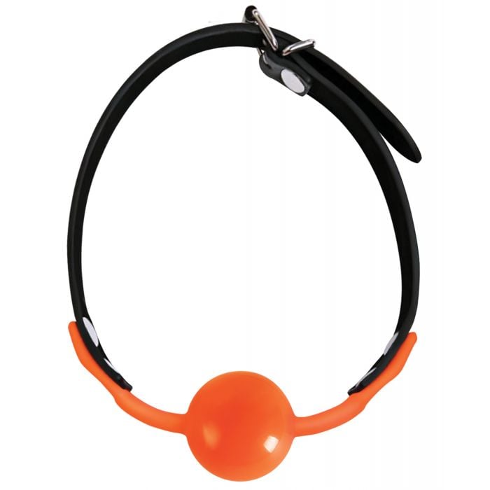 Icon Brands - The 9s Orange Is the New Black Silicone Ball Gag – product view 2