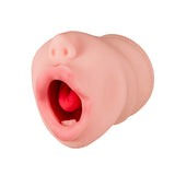 NPG - OH-2915 Textured Mouth-Style Male Masturbator (Beige) – product view 3