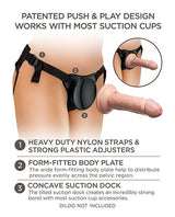 Pipedream - King Cock Elite Beginners Body Dock Strap On Harness (Black) – product view 5