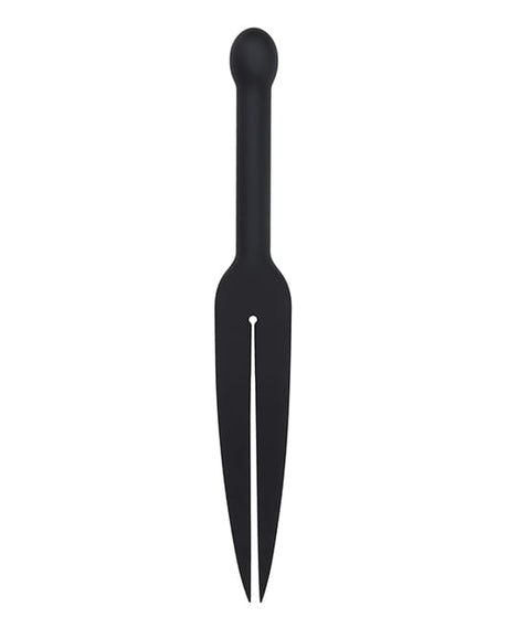 Sportsheets - Edge Silicone Tawse Double Tail Impact Paddle (Black) – product view 2