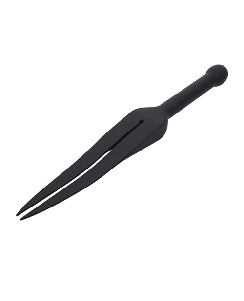 Sportsheets - Edge Silicone Tawse Double Tail Impact Paddle (Black) – product view 5