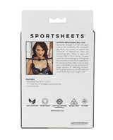 Sportsheets - Saffron Breathable Silicone Ball Gag (Black) – product view 5