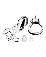 Blue Line - Obedience Metal Chastity Cage (Silver) BL1016 CherryAffairs