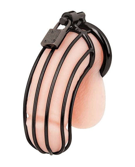 Blue Line - Prisoner Stainless Steel Chastity Cage (Black) BL1017 CherryAffairs