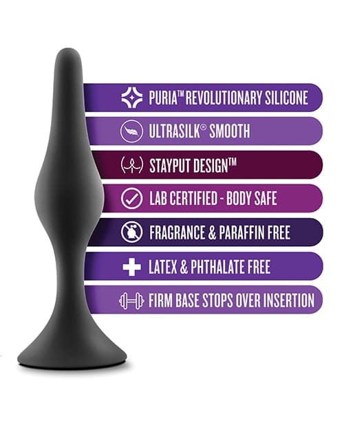 Blush Novelties - Anal Adventures Platinum Beginner Anal Plug Kit (Black) BN1189 CherryAffairs