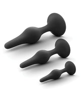 Blush Novelties - Anal Adventures Platinum Beginner Anal Plug Kit (Black) BN1189 CherryAffairs
