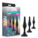 Blush Novelties - Anal Adventures Platinum Beginner Anal Plug Kit (Black) BN1189 CherryAffairs
